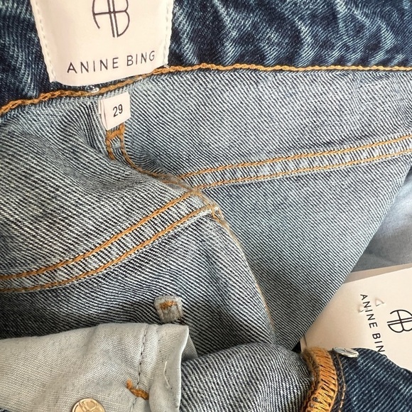 Anine Bing Sonya Mid-Rise Jeans Blue - Picture 8 of 15